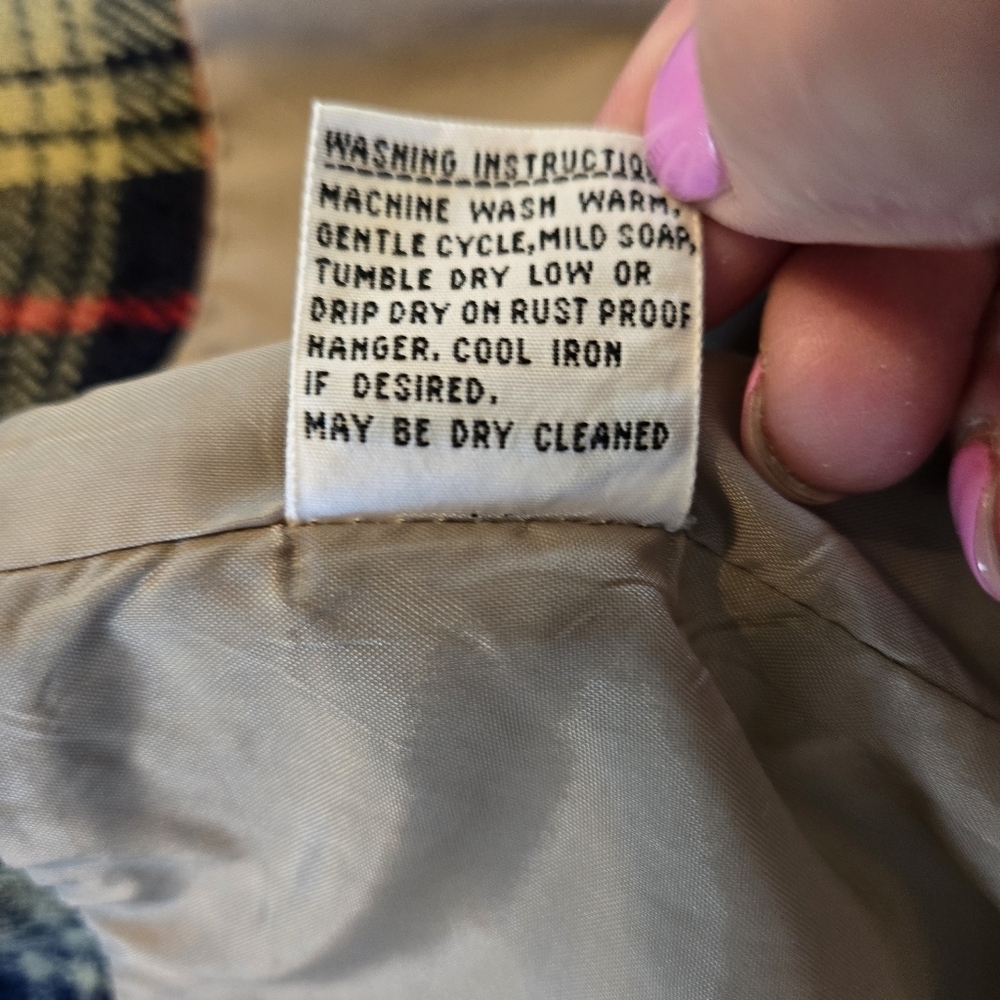 Vintage Swingster Mens Kahki Jacket Sz M Flannel Lined Two Way Zipper Utility - Picture 6 of 16